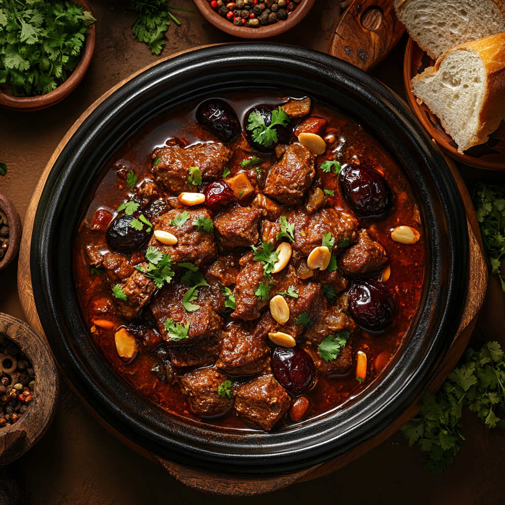 Moroccan-Style Meat and Plum Tajine Recipe